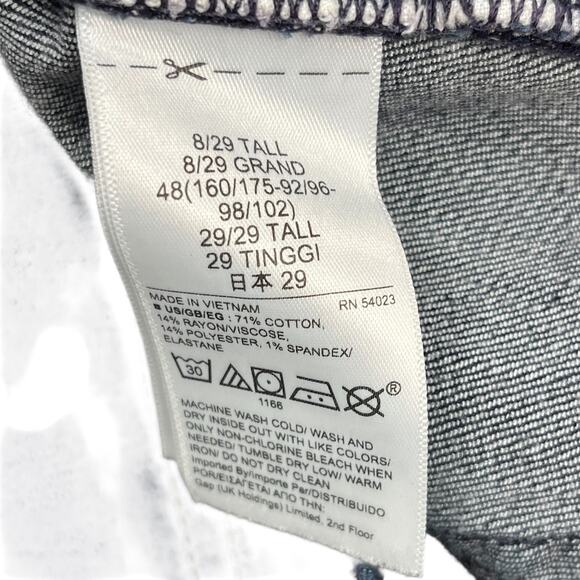 Gap Jeans Dark Blue Skinny Mid Rise Womens Size 8 Tall New Without Tags - Picture 6 of 6